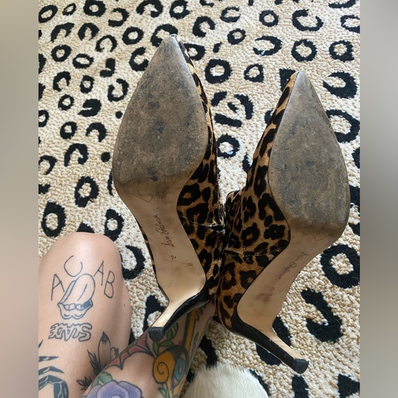 Leopard calf skin stiletto ankle boot - Picture 5 of 5